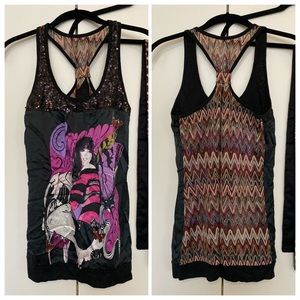 Custo Barcelona Butterfly Girl Tank Top